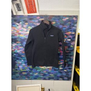 Patagonia Better Sweater 1/4 Zip Fleece Pullover Mens XS Black  Jacket